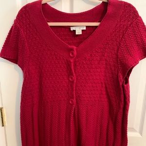 Christopher and Banks short sleeve sweater
